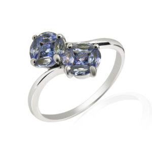 9 Carat White Gold Tanzanite Ring