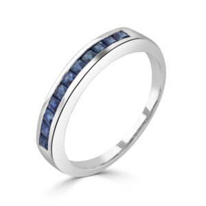 9ct White Gold Sapphire Eternity Ring