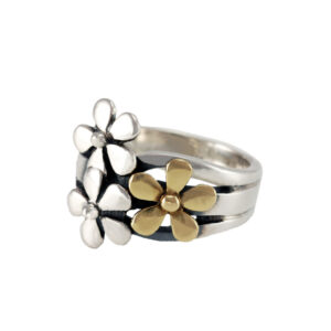 Banyan Silver Flower Ring