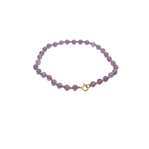 9 Carat beaded Amethyst bracelet