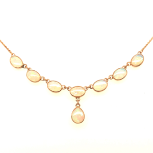 9 Carat rose gold Opal Necklace