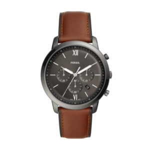 Gents Fossil Neutra Stainless Steel Leather Strap Watch
