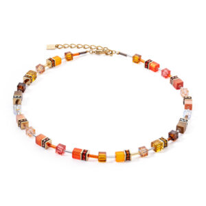 GeoCUBE Iconic Sunset gold necklace