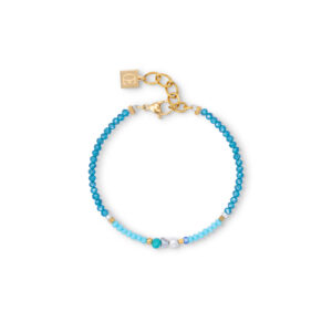 TURQUOISE & GOLD OCEAN VIBES BRACELET