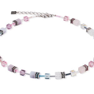 GeoCUBE® Iconic Precious necklace pink-lilac