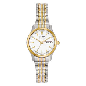 CITIZEN ECO-DRIVE LADIES TWO TONE EXPANDER WATCH