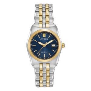 LADIES CITIZEN ECO-DRIVE TWO TONE STAINLESS STEEL BRACELET WATCH