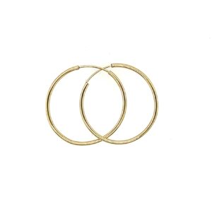 9ct Yellow Gold Sleeper Hoop Earrings